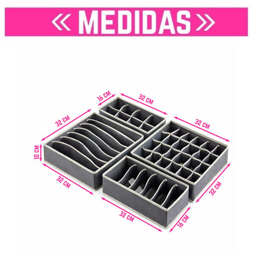 Kit Organizador de Cajones – Orden en Segundos (4 Piezas)
