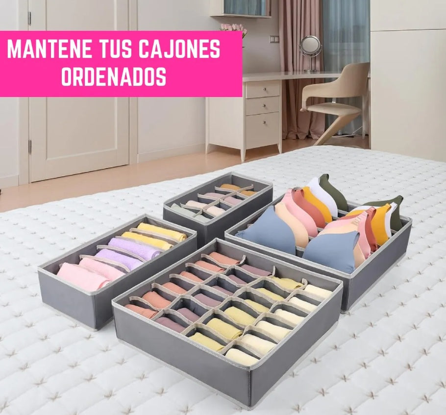 Kit Organizador de Cajones – Orden en Segundos (4 Piezas)