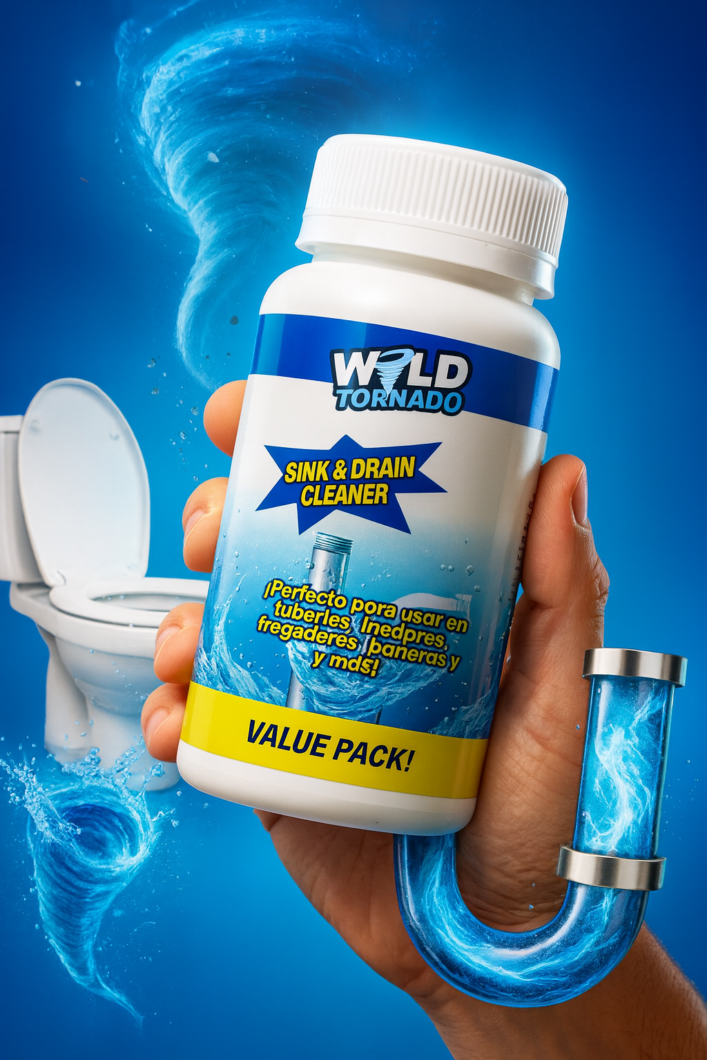 Wild Tornado Destapador de Tuberías